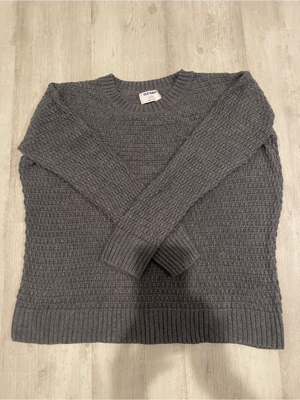 Old Navy Woman’s Charcoal Gray Tunic Sweater